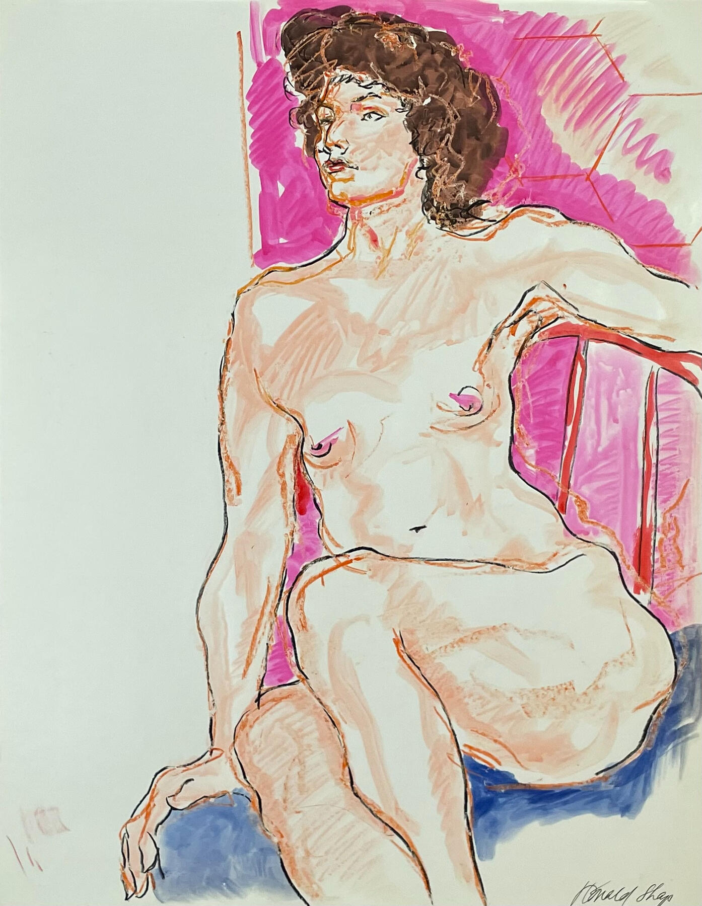 Fuchsia, 17.5x22.5&quot;